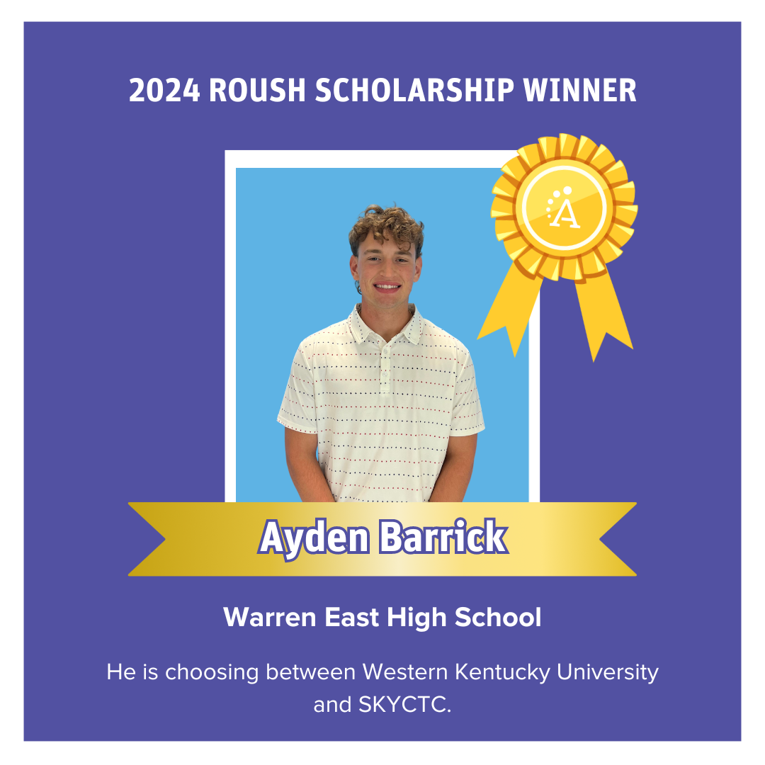 Ayden Barrick, Scholarship Recipient